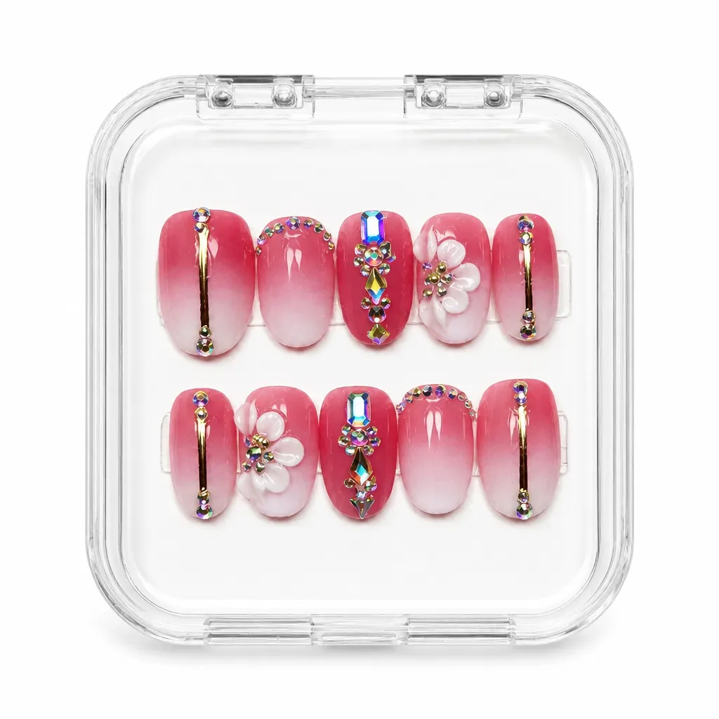 Jeweled Rose Garden – Xưởng gia công Nailbox Sỉ thủ công