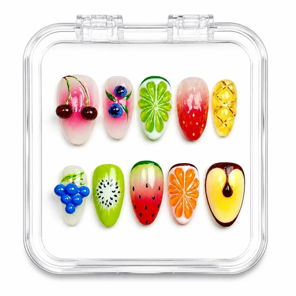 Juicy Fruit Salad – Xưởng gia công Nailbox Sỉ thủ công