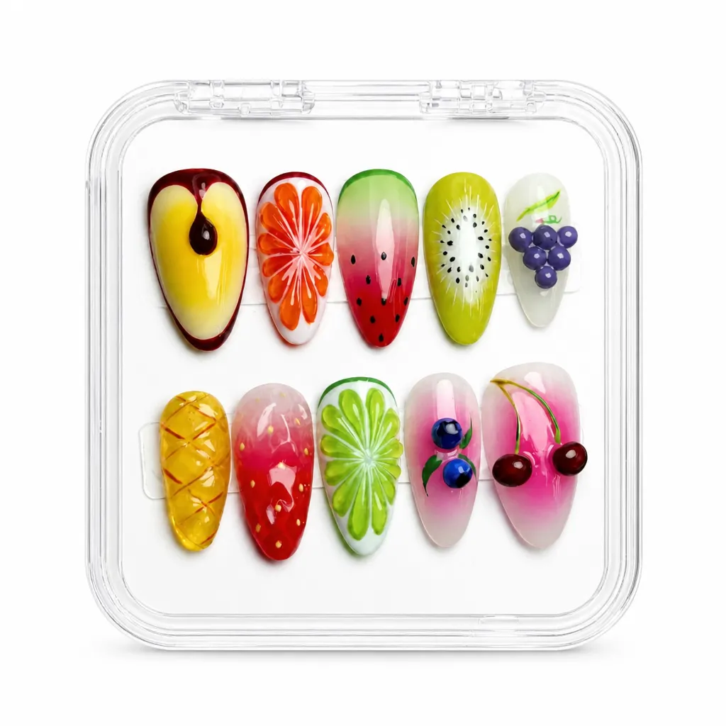 Juicy Summer Fruits – Xưởng gia công Nailbox Sỉ thủ công