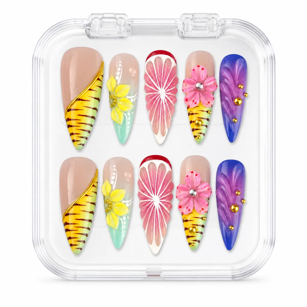 Jungle Floral – Xưởng gia công Nailbox Sỉ thủ công