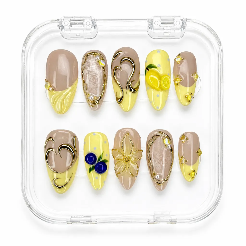 Lemon Blueberry – Xưởng gia công Nailbox Sỉ thủ công
