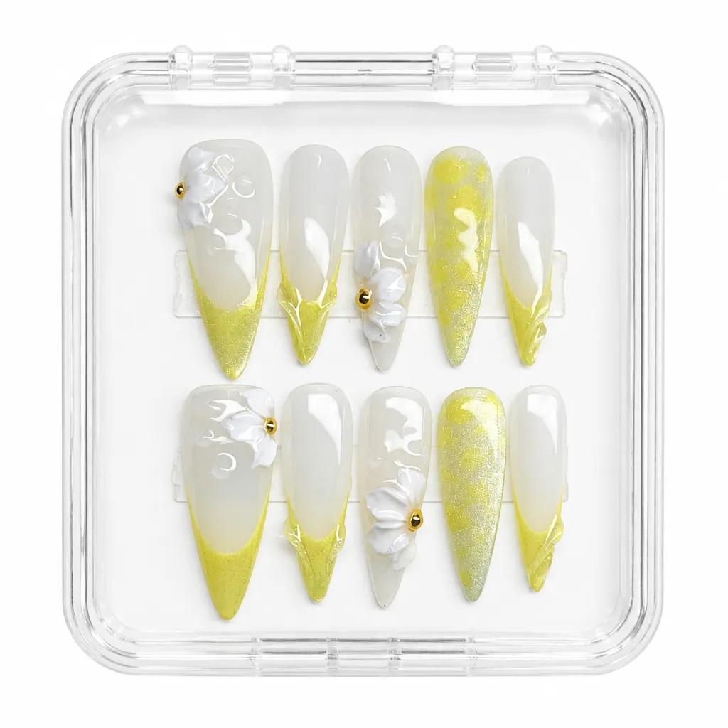 Lemon Honey Blossom – Xưởng gia công Nailbox Sỉ thủ công