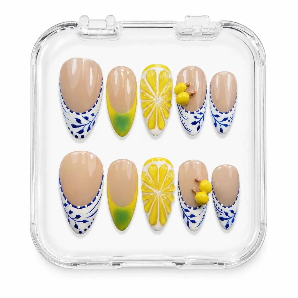 Lemon Majolica Ceramic – Xưởng gia công Nailbox Sỉ thủ công