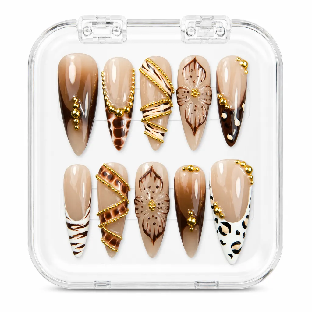 Leopard Gold Chains – Xưởng gia công Nailbox Sỉ thủ công