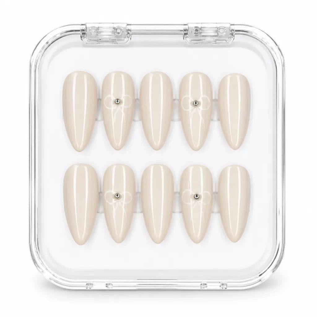 Luminous Almond – Xưởng gia công Nailbox Sỉ thủ công
