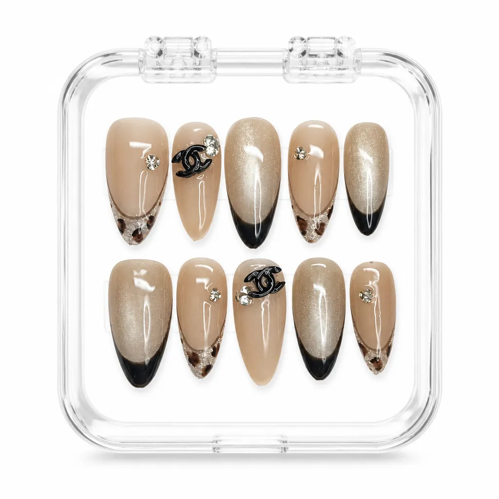 Luxe Mocha Glam – Xưởng gia công Nailbox Sỉ thủ công