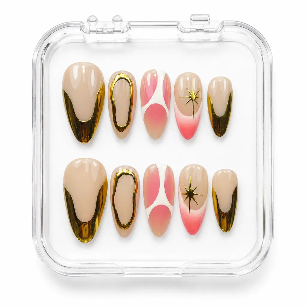 Magenta Gold Fusion – Xưởng gia công Nailbox Sỉ thủ công