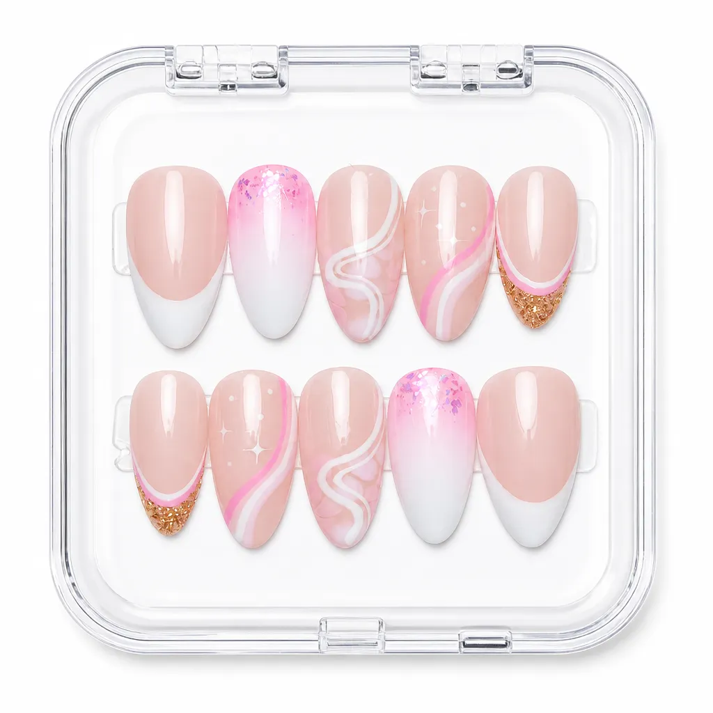 Marble Elegance – Xưởng gia công Nailbox Sỉ thủ công