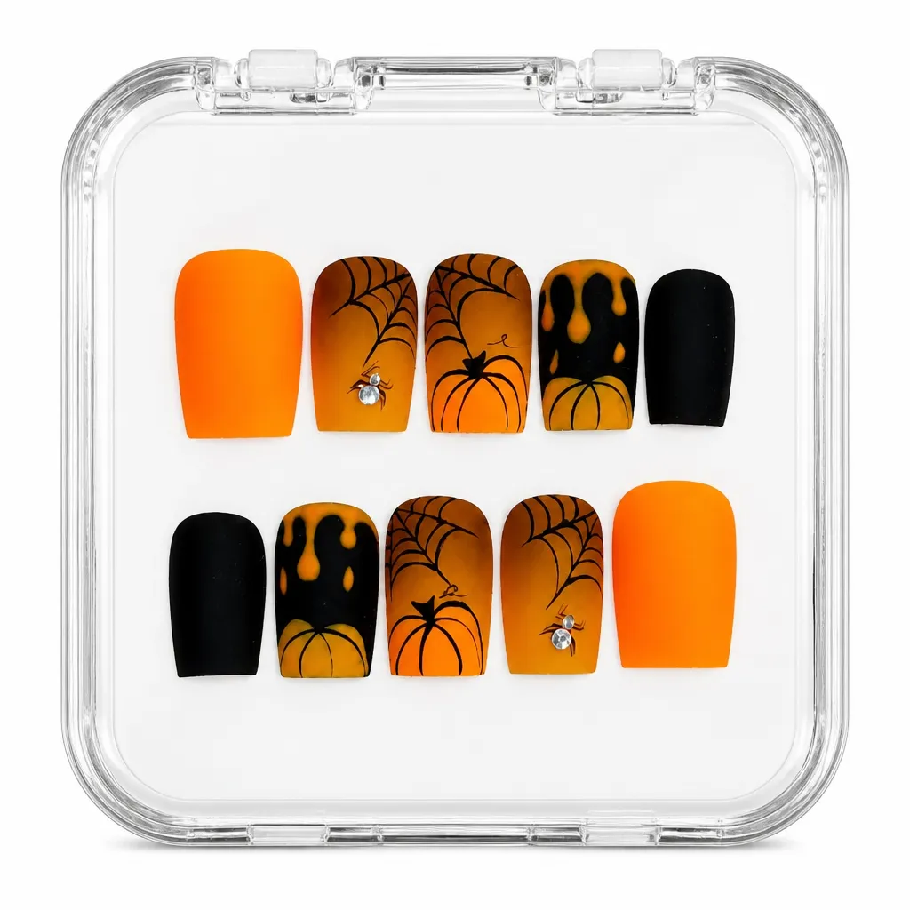 Matte Orange Web – Xưởng gia công Nailbox Sỉ thủ công