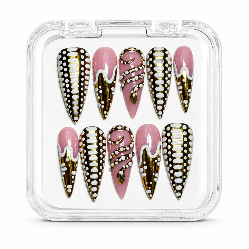 Mauve Luxe Stiletto – Xưởng gia công Nailbox Sỉ thủ công