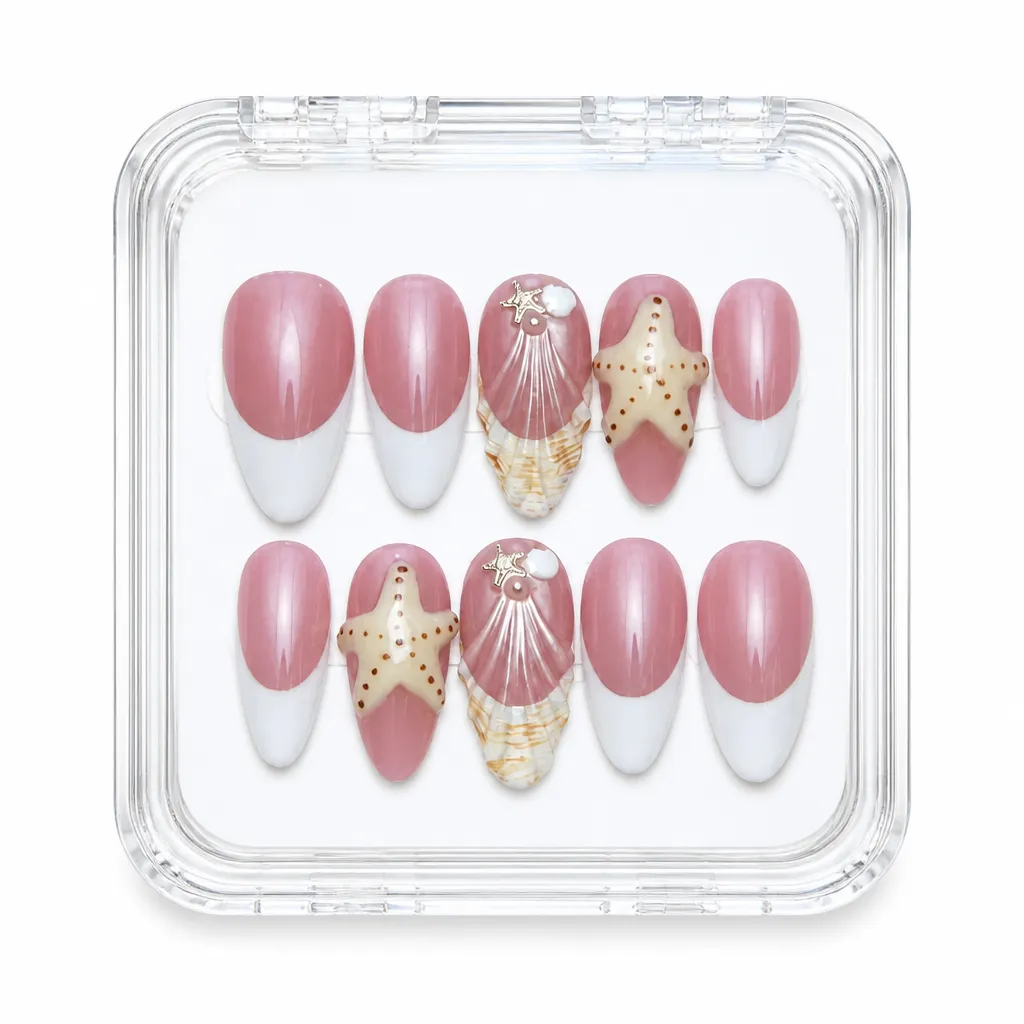 Mauve Shell Luxe – Xưởng gia công Nailbox Sỉ thủ công