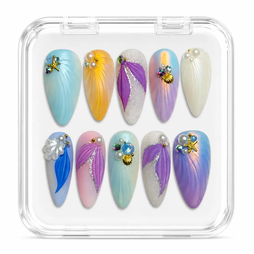 Mermaid Pearl Dreams – Xưởng gia công Nailbox Sỉ thủ công
