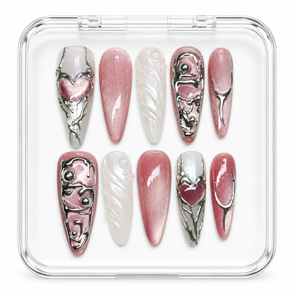 Metallic Rose Chrome – Xưởng gia công Nailbox Sỉ thủ công