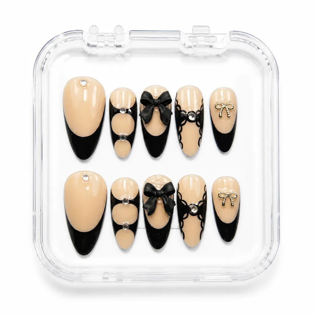 Midnight Bow Couture – Xưởng gia công Nailbox Sỉ thủ công