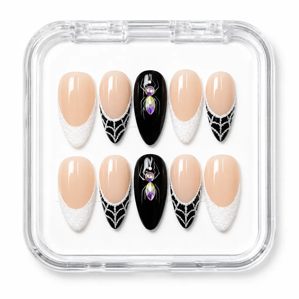 Midnight Elegance – Xưởng gia công Nailbox Sỉ thủ công