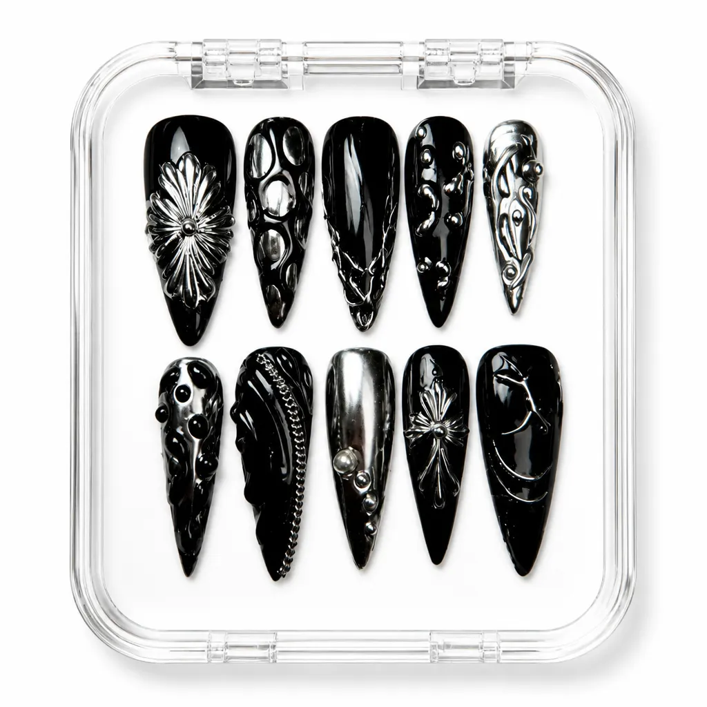 Midnight Ethereal – Xưởng gia công Nailbox Sỉ thủ công