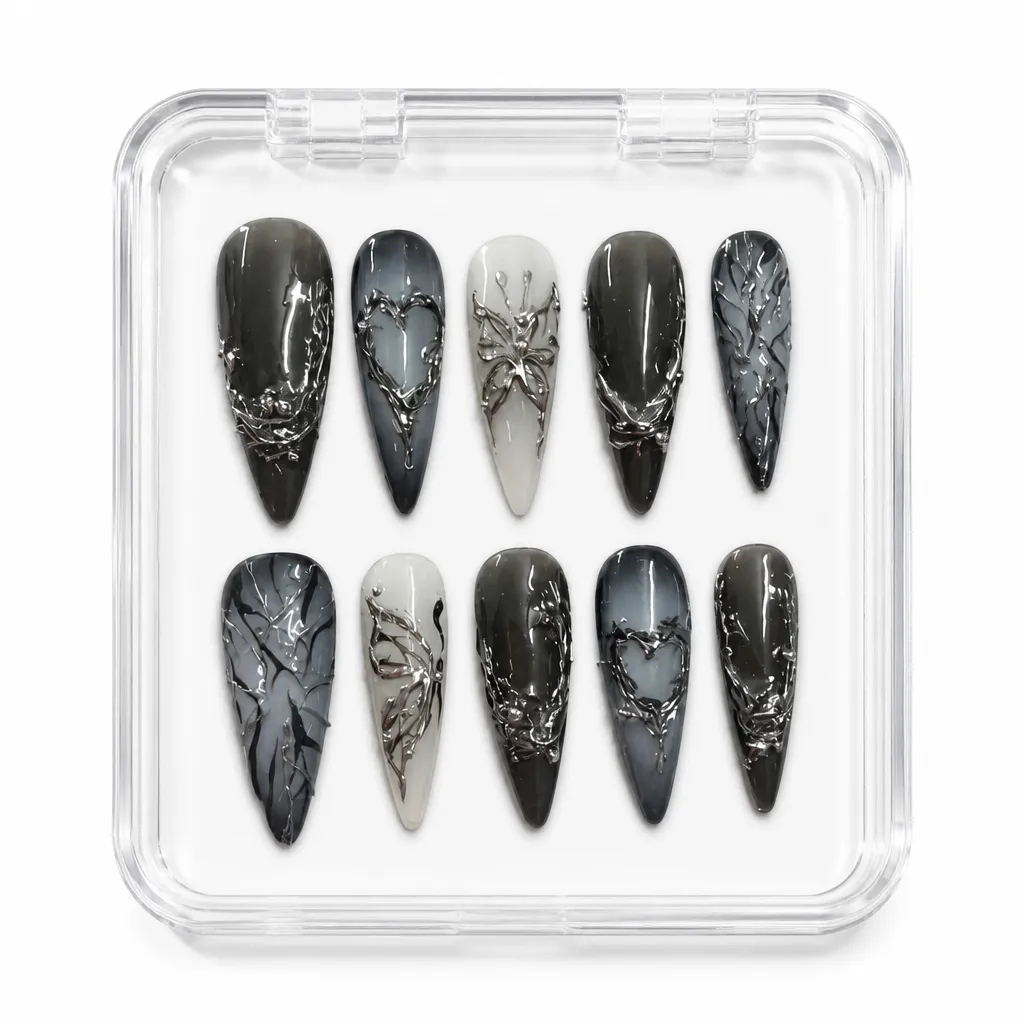 Midnight Marble – Xưởng gia công Nailbox Sỉ thủ công