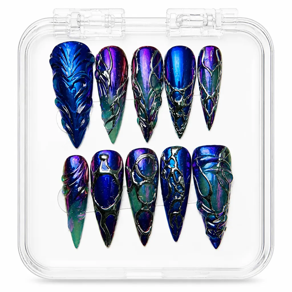 Midnight Prismatic – Xưởng gia công Nailbox Sỉ thủ công