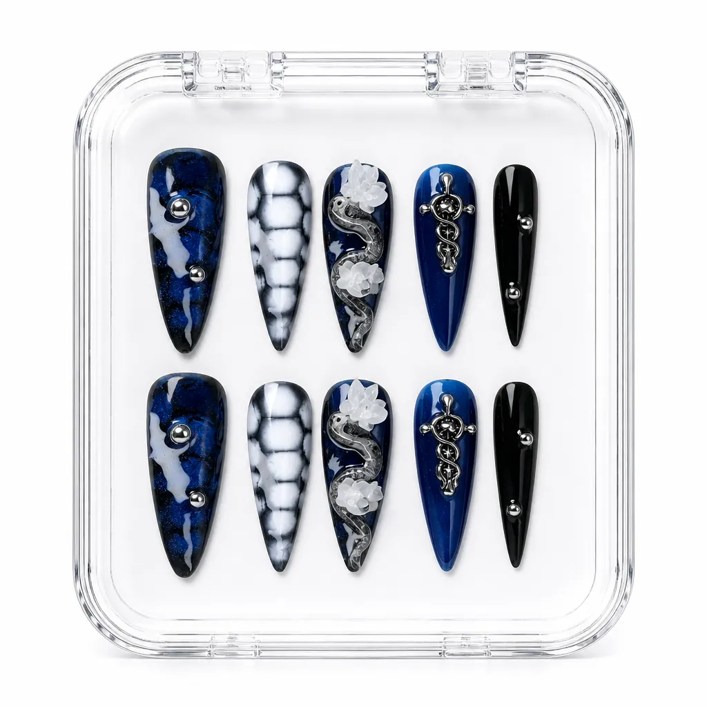 Midnight Serpentine Swords – Xưởng gia công Nailbox Sỉ thủ công