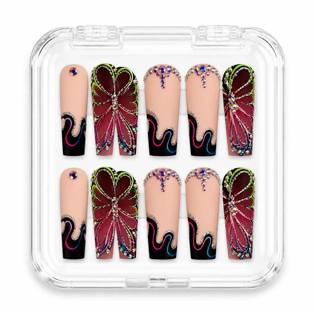 Midnight Sparkle – Xưởng gia công Nailbox Sỉ thủ công