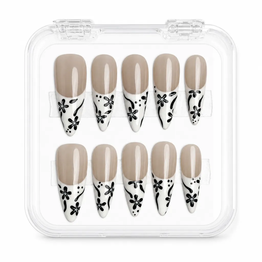 Minimalist Floral Chic – Xưởng gia công Nailbox Sỉ thủ công