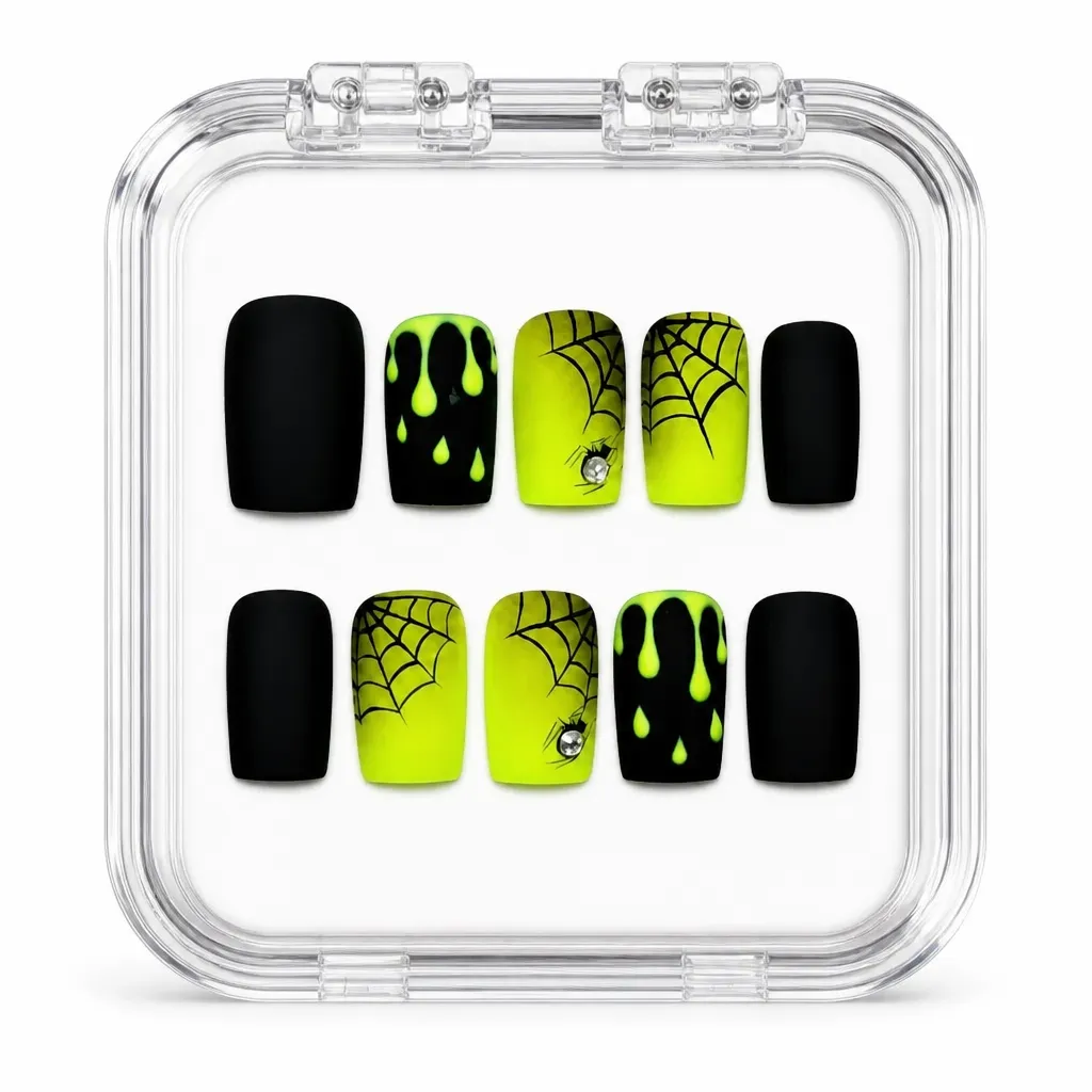 Neon Arachnid Slime – Xưởng gia công Nailbox Sỉ thủ công