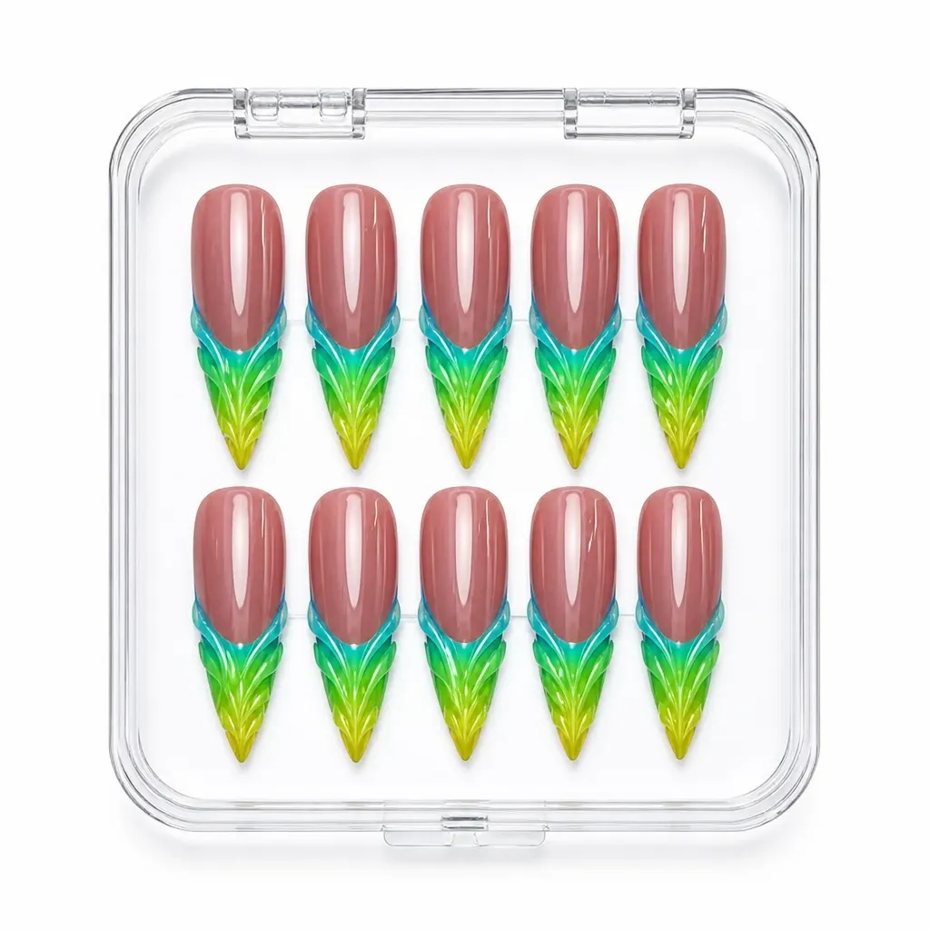 Neon Garden Stiletto – Xưởng gia công Nailbox Sỉ thủ công
