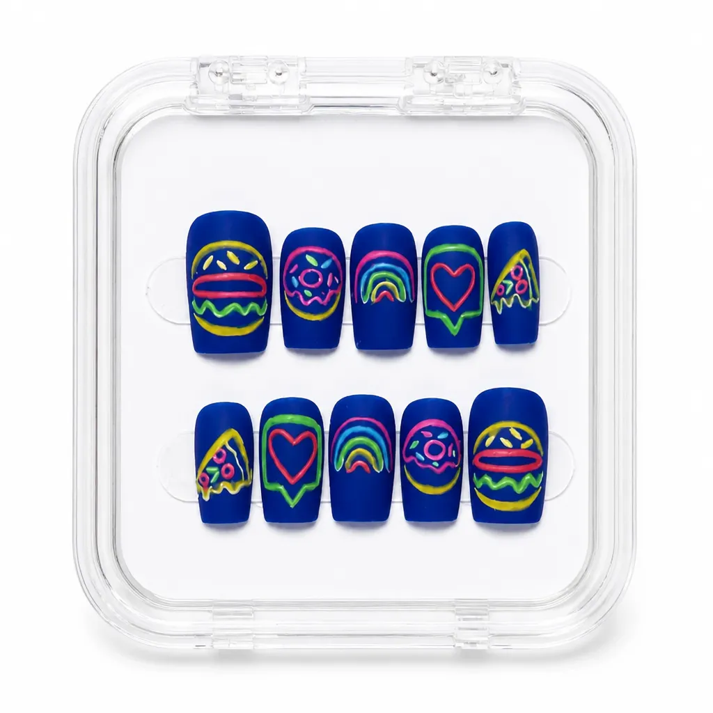Neon Hearts Collection – Xưởng gia công Nailbox Sỉ thủ công