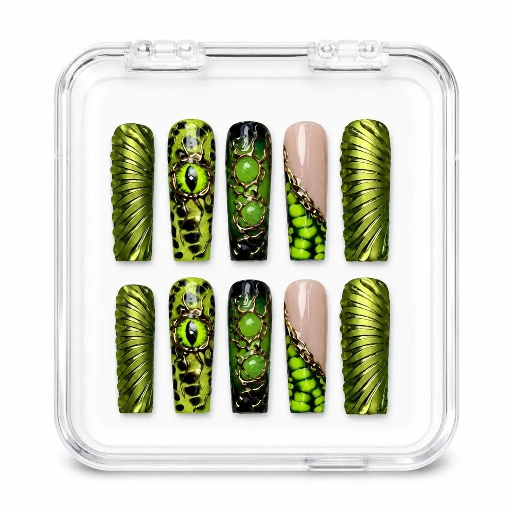 Neon Jungle Luxe – Xưởng gia công Nailbox Sỉ thủ công