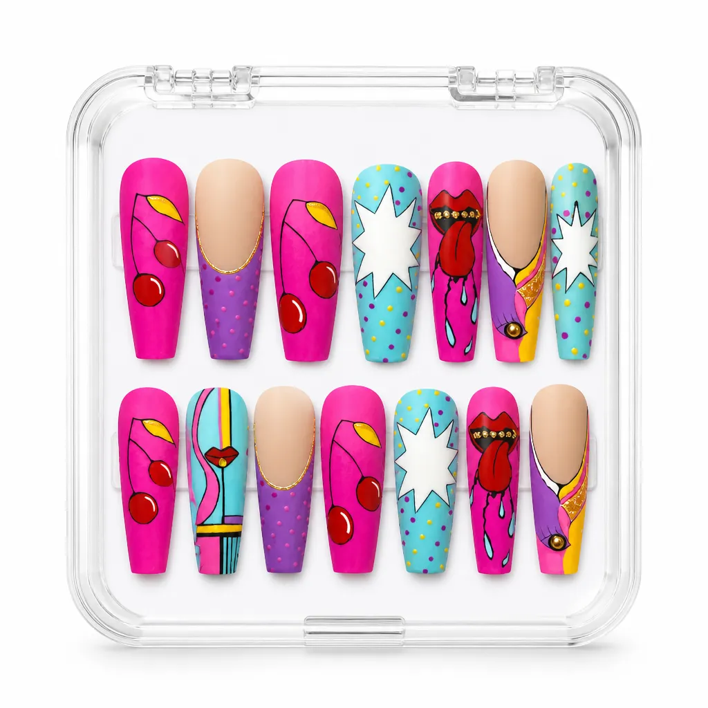Neon Pop Art – Xưởng gia công Nailbox Sỉ thủ công