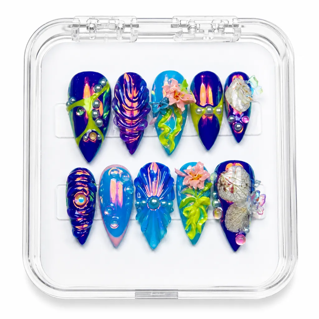 Neon Prism Collection – Xưởng gia công Nailbox Sỉ thủ công