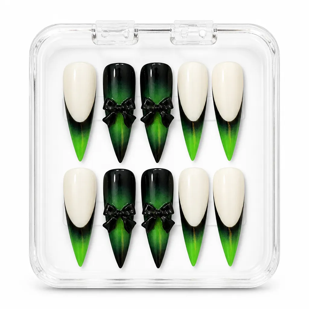 Neon Stiletto Gradient – Xưởng gia công Nailbox Sỉ thủ công