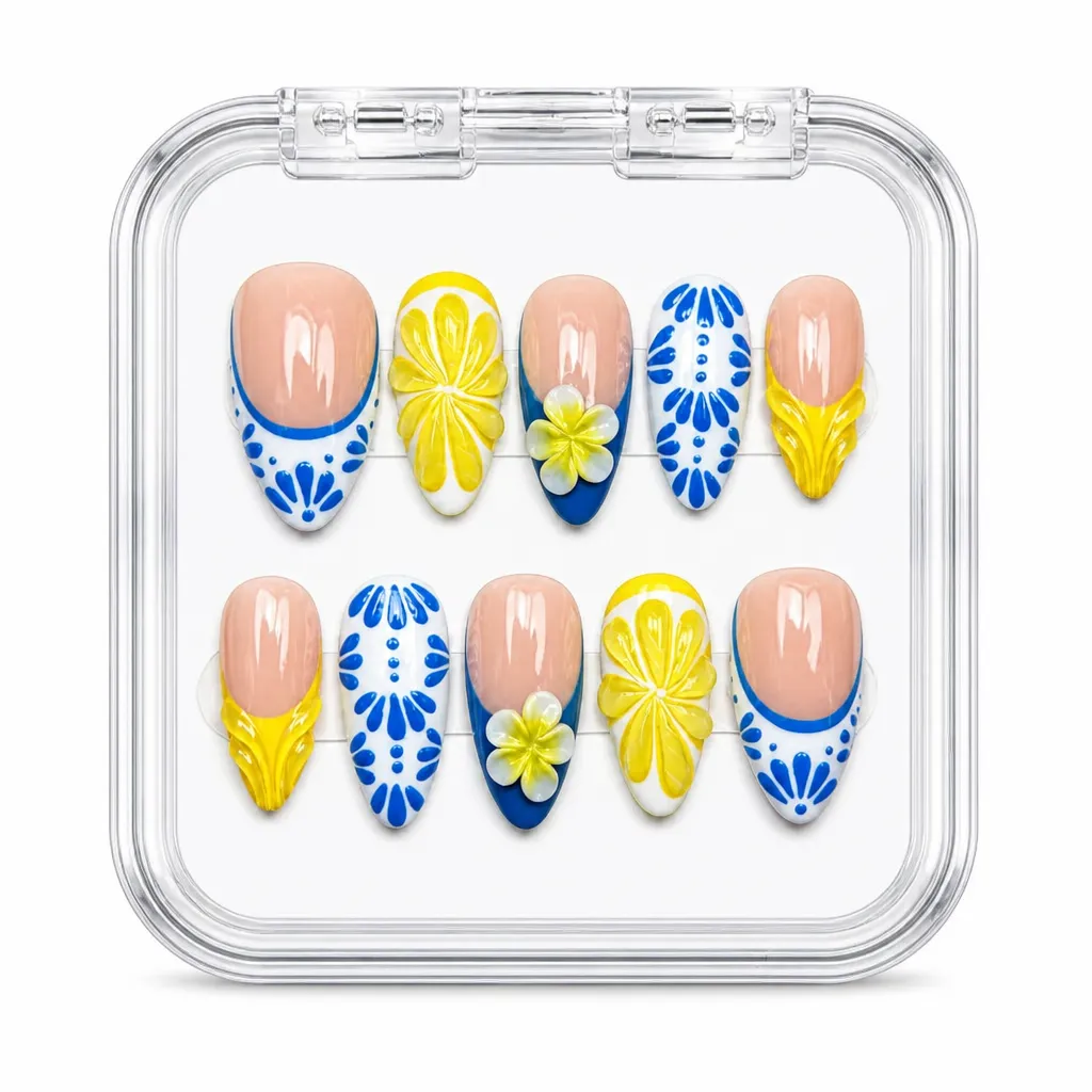 Nude Citrus Bloom – Xưởng gia công Nailbox Sỉ thủ công