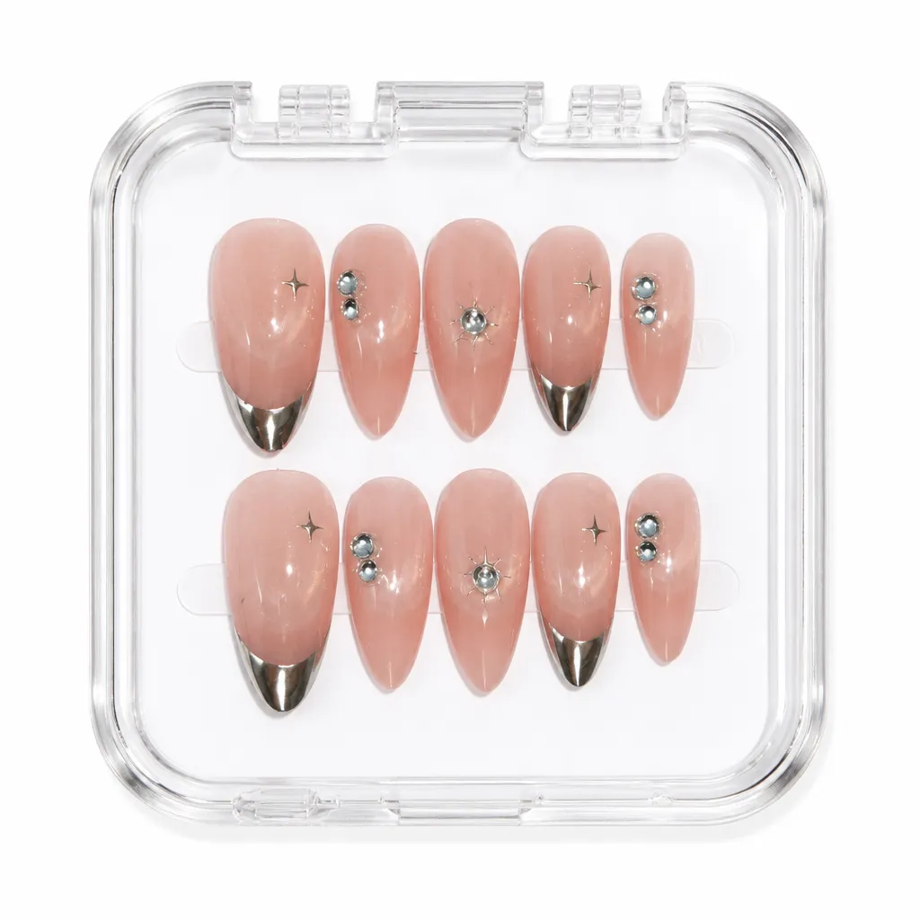 Nude Luxe Sparkle – Xưởng gia công Nailbox Sỉ thủ công