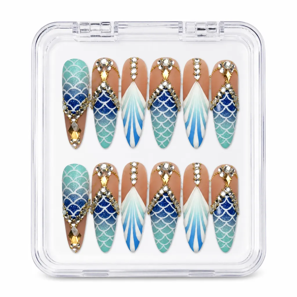 Nude Mermaid Luxe – Xưởng gia công Nailbox Sỉ thủ công