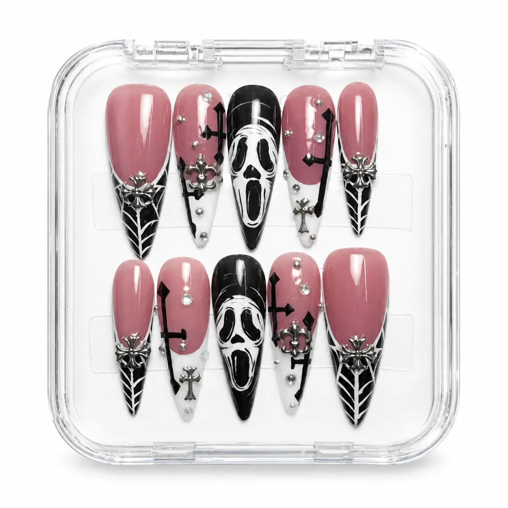 Obsidian Elegance – Xưởng gia công Nailbox Sỉ thủ công