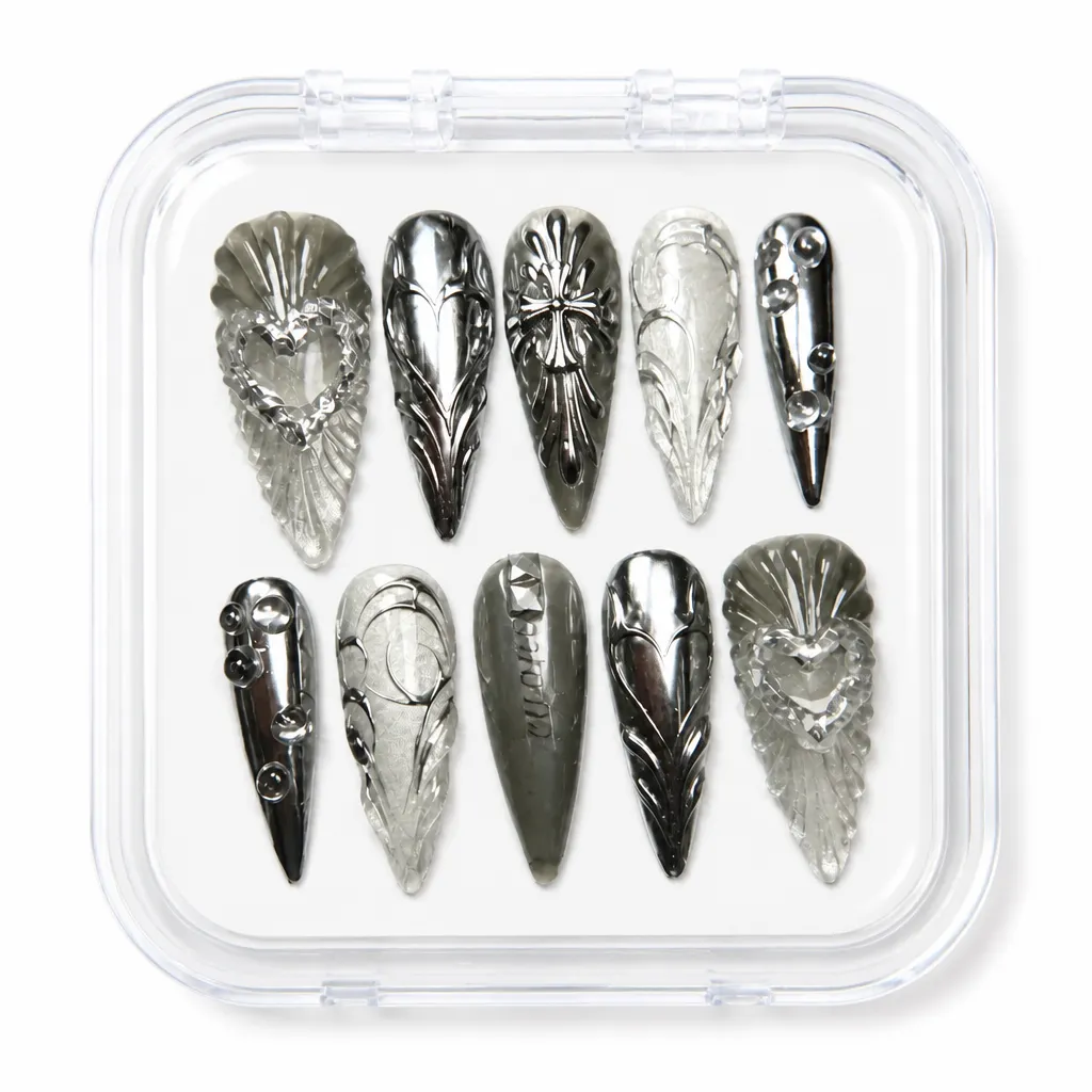 Obsidian Feather Luxe – Xưởng gia công Nailbox Sỉ thủ công
