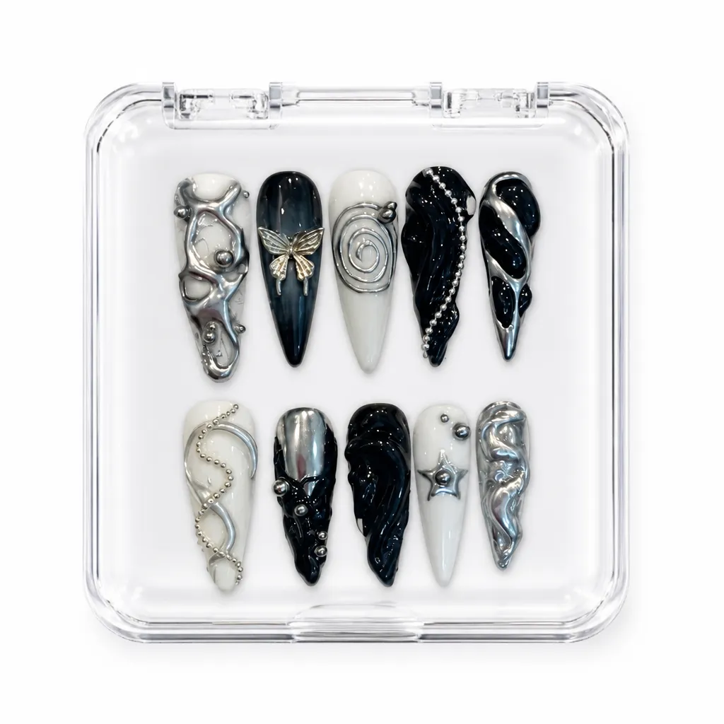 Obsidian Serpent – Xưởng gia công Nailbox Sỉ thủ công