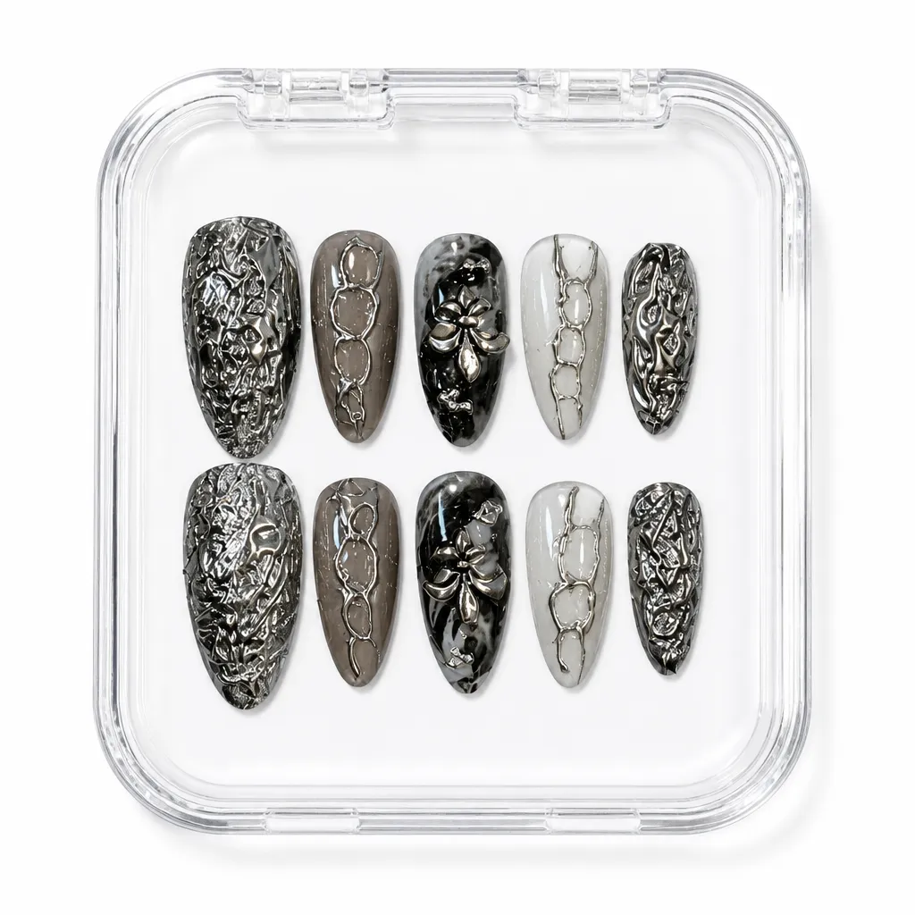 Obsidian Sparkle – Xưởng gia công Nailbox Sỉ thủ công