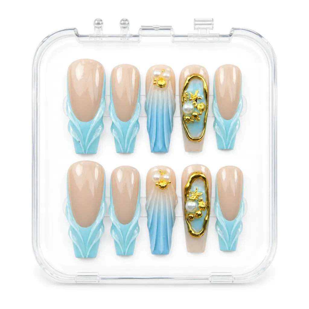 Ocean Pearl Mermaid – Xưởng gia công Nailbox Sỉ thủ công