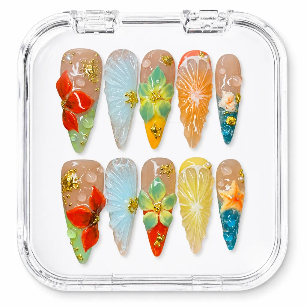 Ocean Summer Breeze – Xưởng gia công Nailbox Sỉ thủ công
