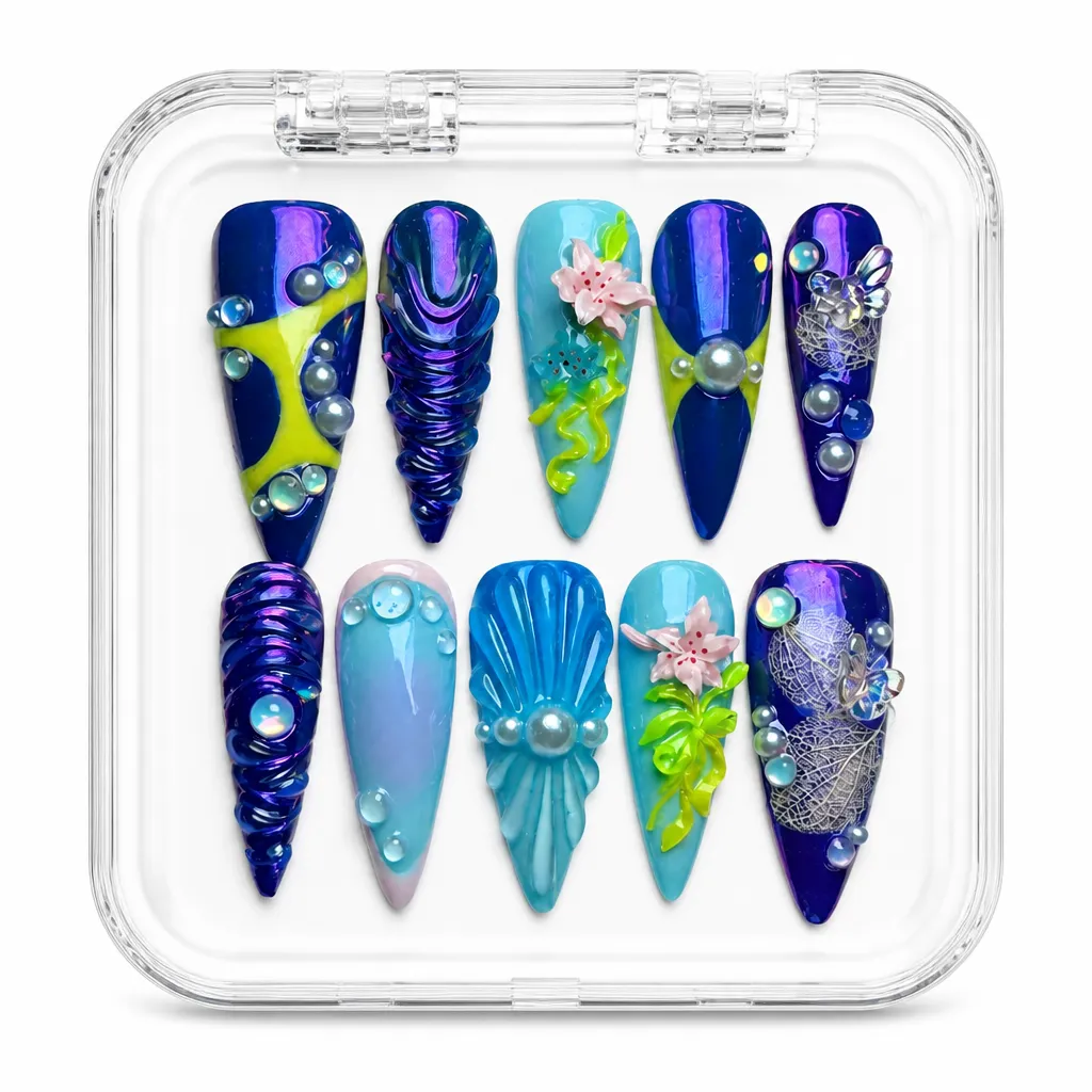 Oceanic Bloom – Xưởng gia công Nailbox Sỉ thủ công