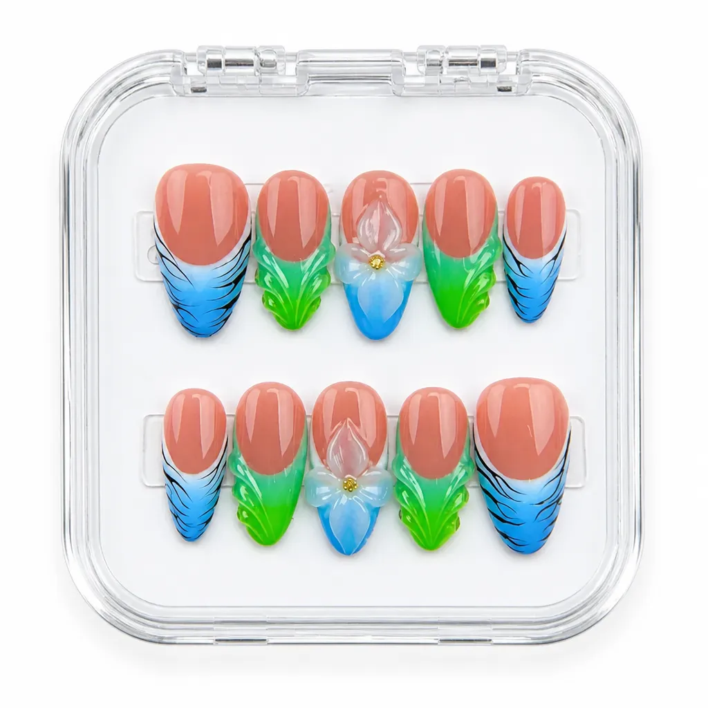 Ombre Gradient Luxe – Xưởng gia công Nailbox Sỉ thủ công