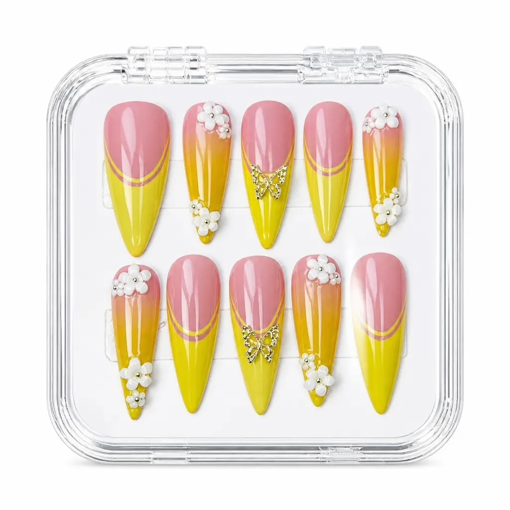 Ombre Stiletto Luxe – Xưởng gia công Nailbox Sỉ thủ công