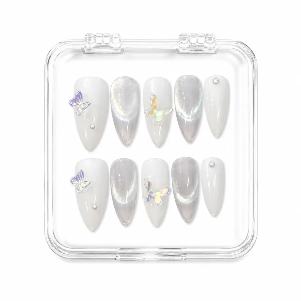 Opalescent Geometry – Xưởng gia công Nailbox Sỉ thủ công