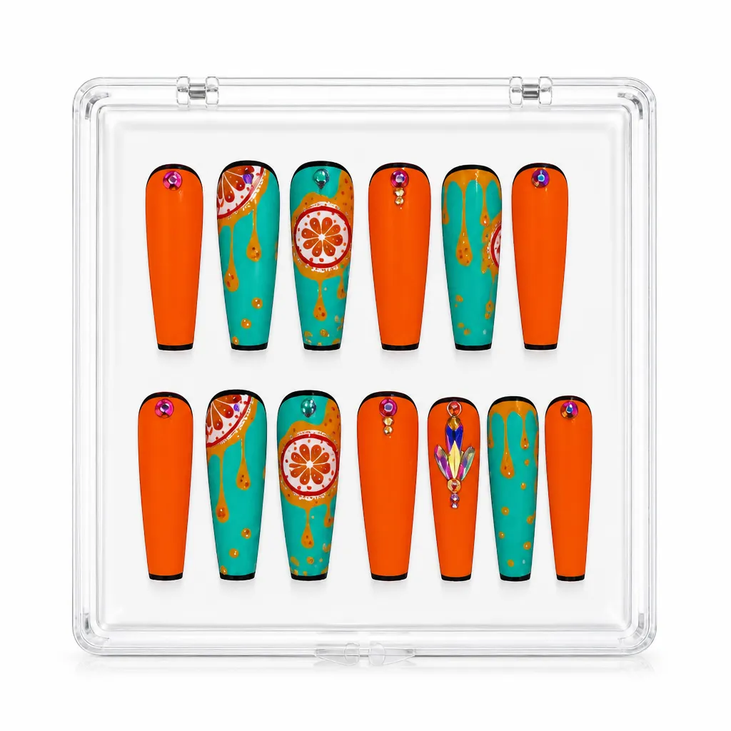 Orange Citrus Crush – Xưởng gia công Nailbox Sỉ thủ công