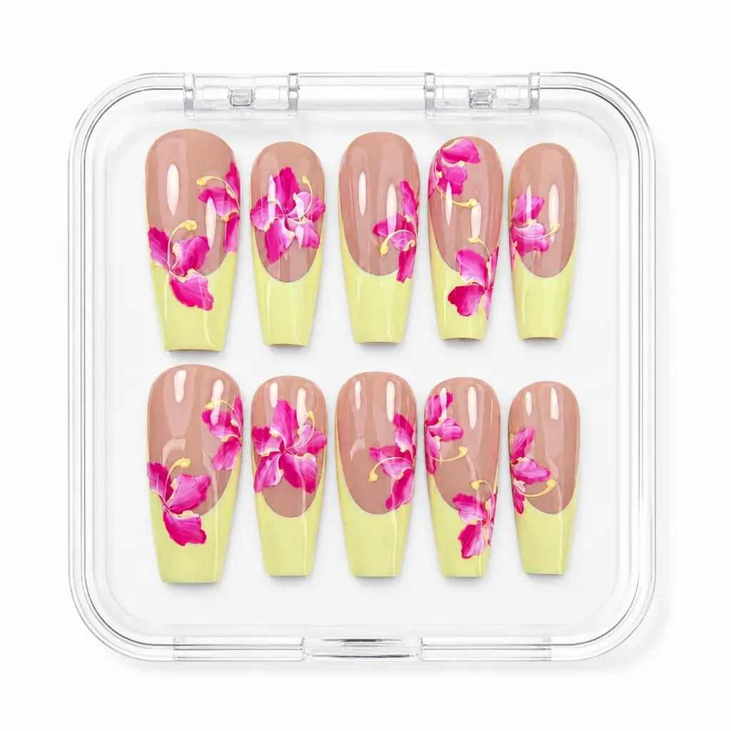 Orchid Ombre – Xưởng gia công Nailbox Sỉ thủ công