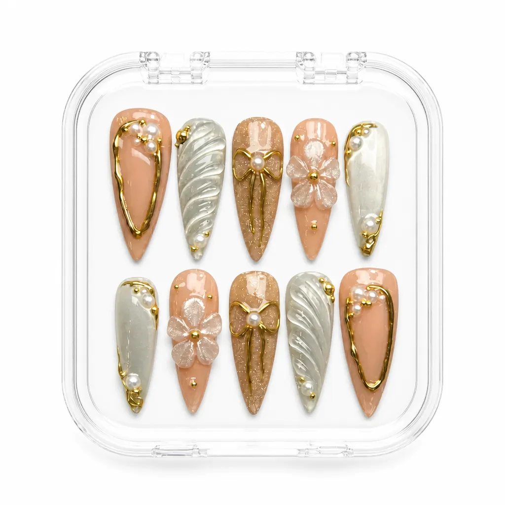 Pearl Blossom Sweeps – Xưởng gia công Nailbox Sỉ thủ công
