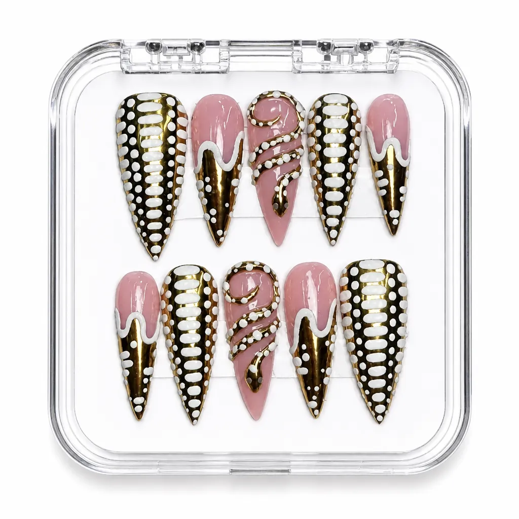 Pearl Luxe Stiletto – Xưởng gia công Nailbox Sỉ thủ công