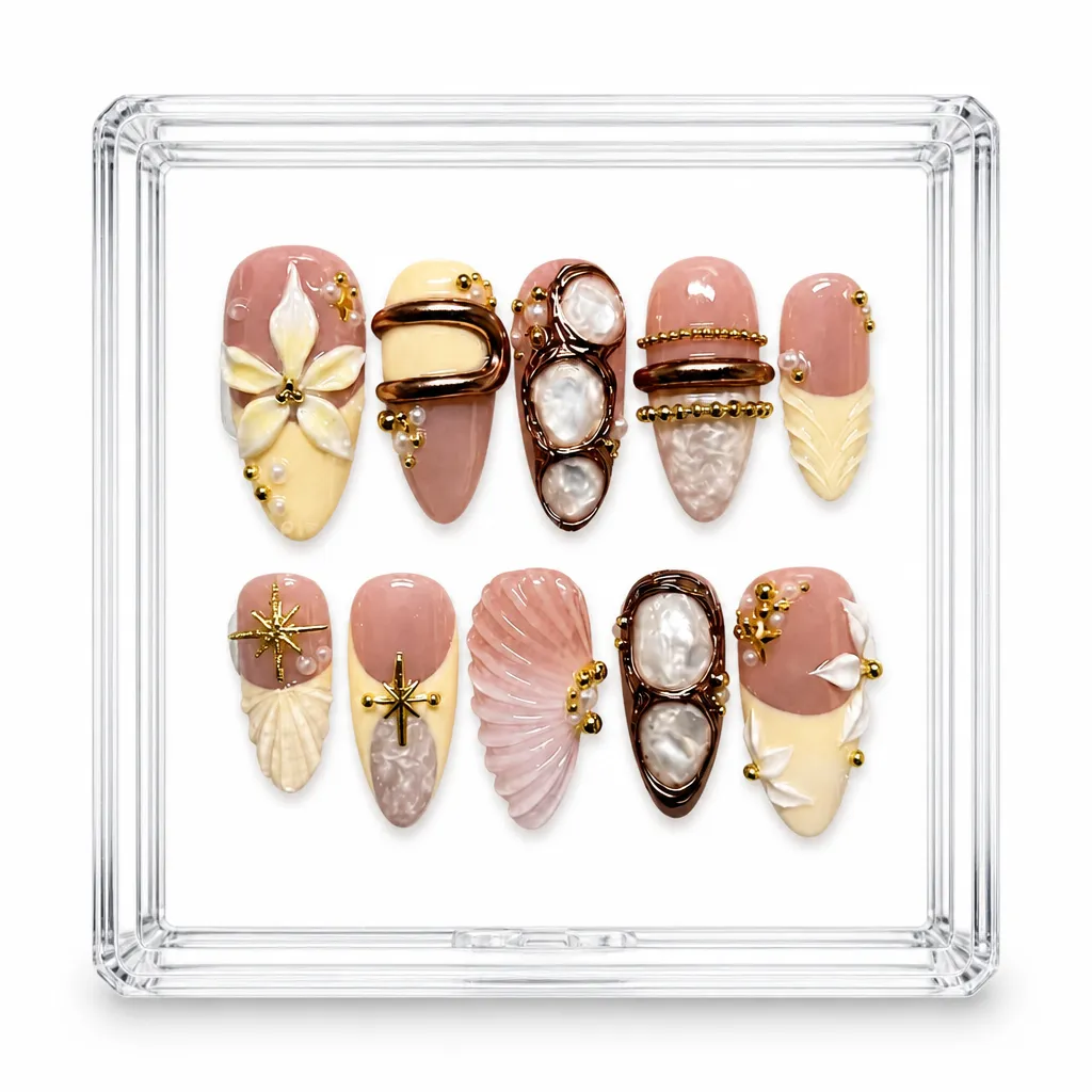 Pearl Seashell – Xưởng gia công Nailbox Sỉ thủ công
